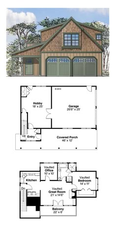 two story house plans with garage and living room