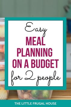 meal planning on a budget for 2 people