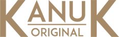 the logo for anu original is shown in brown and white letters on a beige background