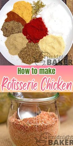 how to make rotissee chicken in a glass jar with spices and seasoning