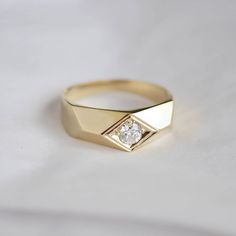 Mens Wedding Ring Diamond, Modern Diamond White Diamond Ring For Promise, Minimalist Diamond Cut Diamond Ring, Elegant Signet Ring With Brilliant Cut For Promise, Elegant Brilliant Cut Signet Ring For Promise, Elegant Promise Signet Ring With Brilliant Cut, Formal Diamond Solitaire Couple Rings, Classic Round Cut Diamond Couple Rings, Formal Solitaire Diamond Couple Rings