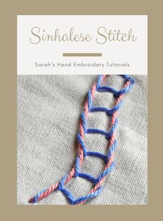 an image of a hand embroidery stitching book with the title, sundaes stitch