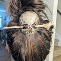 Metal Skull, Retro Punk, Hair Sticks, Halloween Skull, Halloween Women, Gothic Fashion, Bronzer, Hair Jewelry, Hair Removal