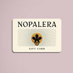 a gift card with an image of a woman's face and the words nopalera on it