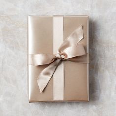 a wrapped gift with a bow on it