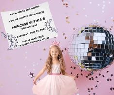 Princess Birthday invitation Make Birthday Invitations, Craft Trends, Custom Birthday Invitations