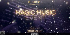 an advertisement for a music event with the words,'magic music event only at your club