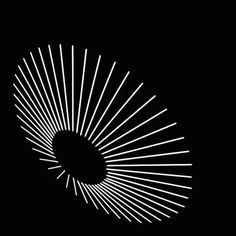 a black and white photo of a sunburst in the night sky with no clouds