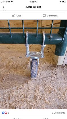 an image of a metal railing on the ground