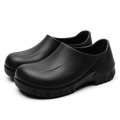 PRICES MAY VARY. Rubber sole Non Slip Shoes Restaurant Women, Functional Black Clogs With Rubber Sole, Workwear Monk Strap Slip-on Shoes With Rubber Sole, Functional Black Waterproof Clogs, Black Ergonomic Synthetic Clogs, Cheap Slip-resistant Black Clogs, Kitchen Shoes, Chef Shoes, Comfortable Work Shoes