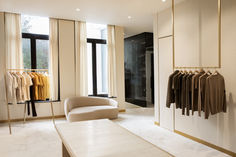 We are delighted to announce the opening of our flagship store in the heart of Amsterdam. The space has been designed to reflect our ethos of timeless Mediterranean style. Warm textures and soft fabrics evoke the sensory experience associated with Aurélien. The store features light beige oak surfaces, brass textures and a travertine floor to emphasize our colourful range of products. Rem Koolhaas, Lighting Concepts, Boutique Interior, Swedish Design, Store Interior, Hospitality Design, Retail Space, London Design