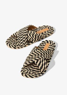 Experience both style and sustainability with our chic Saraya slide sandals, ethically handmade in India. Crafted from natural plant-based fabric woven into elegant ropes, these slides are not only eye-catching but also eco-conscious. Featuring a durable TPR outsole for lasting wear and vegan PU lining for comfort, they fit true to size and offer a unique addition to your summer wardrobe. Sustainable Shoes, Mediterranean Summer, Plus Size Baddie Outfits, Rope Sandals, Slider Sandals, Handmade Sandals, Hand Dyed Fabric, Travel Outfits, Closet Inspiration