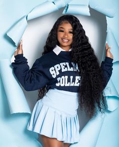 Instagram Trinity Aniyah, College Graduation Photoshoot, College Graduation Pictures Poses, Spelman College, Graduation Photography Poses, Beautiful Photoshoot Ideas, Senior Photo Outfits, Girls Black Dress, Graduation Picture Poses