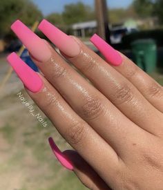 Dark Pink Nails, Pink Nail Art Designs, Emerald Nails, Opal Nails, Cute Pink Nails, Long Nail Designs, Easy Nails, Pink Nail Art, Pink Nail Designs