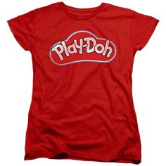 Play-doh Lid - Women's T-Shirt Women's T-Shirt Play-doh Red T Shirts, Red Play, Junior Shirts, Printed Clothing, Red Tee, Play Doh, Womens T Shirt, Red Tshirt, Vintage Logo