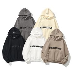 Essentials Hoodie Cotton Hoodie / ESSENTIALS Oversized Hoodies / Trendy Street Sweater Hoodie/ ESSENTIALS Hoodie / Couple Sweater Hip Hop Contact me and you will get it for $34 including shipping. Hoodies For Teens, Outfits Quotes, Essentials Hoodie, Hoodie Oversize, Body Top, Comfortable Style, Pull Sweat, Oversized Pullover, Cotton Pullover