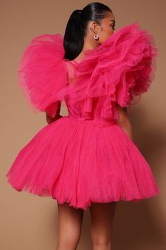 Available In Pink. Tulle Mini Dress Deep V Neck Tulle Puff Sleeves Back Zipper Lined Shell: 100% Nylon Contrast: 100% Polyester Lining: 95% Polyester 5% Spandex Imported | Delaney Tulle Mini Dress in Pink size 2X by Fashion Nova Puff Dress Outfit, Pom Pom Dress, Tulle Mini Dress, Puff Dress, Matching Couple Outfits, Pink Mini, Pink Mini Dresses, Couple Outfits, Cute Everyday Outfits