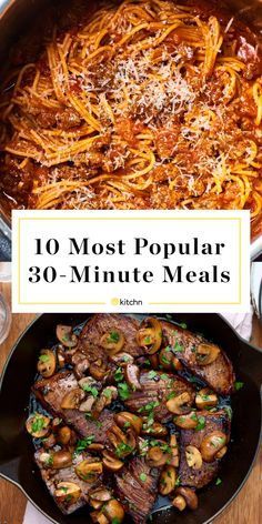 the top 10 most popular 30 minute meals