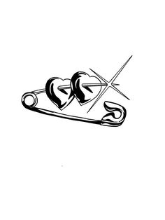 a pair of scissors cutting into two hearts