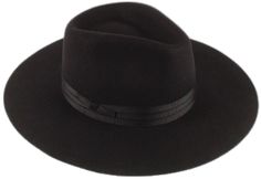 Wool Felt Stiff Panama Hat HATS & HAIR - 103 Too Too Hat black Elegant Fur Felt Panama Hat For Fall, Chic Black Fedora With Flat Crown, Adjustable Fedora For Evening Wear, Elegant Black Hat With Flat Crown, Elegant Black Fedora With Flat Crown, Chic Formal Fedora With Curved Brim, Flat Brim Hats For Evening And Fall, Elegant Fedora With Flat Crown For Party, Evening Hats With Flat Brim For Fall