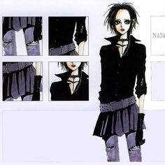 Nana Osaki Official Art, Nana Official Art, Nana Clothes, Black Stones, Manga Panels, Estilo Punk