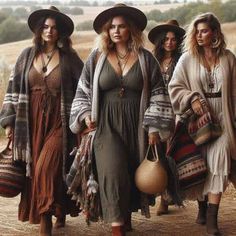 Boho Queens / Inspiration | Sand & Lava Curvy Boho, Damsel In This Dress, Knitted Vests, Warm Scarves