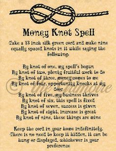 Knot Spell, Infinite Abundance, Spells Book, Green Candles, Witch Spells, Money Drawing