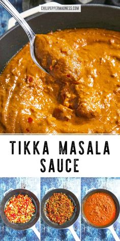 how to make tikka masala sauce with step by step pictures and instructions for making it