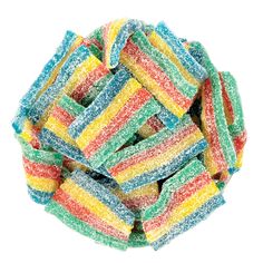 Wholesale Sour Power Mini Belts Snax Quattro-19.80lb Case Bulk Sour Belts, Rainbow Belts, Gourmet Candy, Candy Buffet Tables, Retro Candy, Rainbow Candy, Dessert Toppings, Sugar Crystals, Red 40