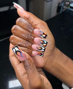 Short Abstract Nail Designs, Carribean Nails, Short Nail Sets, Abstract Nail Designs, Themed Nails, Abstract Nail, Hard Nails, Drip Nails