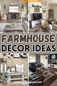 farmhouse living room decor ideas that are easy to do and great for the family room