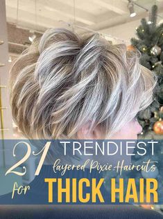 21 Trendiest Layered Pixie Haircuts for Thick Hair Short Choppy Haircuts For Thick Hair, Back Of Haircut, Haircuts For Thick Coarse Hair, Short Flippy Hairstyles, Shorter Layered Haircuts, Pixie Haircuts For Thick Hair, Layered Pixie Haircuts, Short Layered Bob, Layered Thick Hair