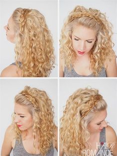 CORONA DE TRENZA Peina tu cabello chino y implemente toma un mechón bajo de un lado de tu cabell, trénzalo y pasa por encima de tu cabeza formando una corona. Este peinado ayudará a evitar el frizz en el fleco. Hairstyles Halloween, Prom Styles, Men Prom, Halloween Hairstyles, Hairstyle Short, Hair Romance, School Hairstyles, Short Hairstyle