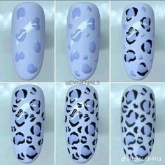 Nail Art Steps, How To Draw Nail Art, How To Draw On Nails, Paint Cheetah Print, Nails Design For Beginners, Draw On Nails, Nail Art Step By Step Easy, Step By Step Nail Art For Beginners, Step By Step Nail Designs