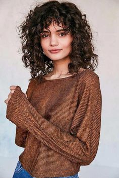 Curly Hair Pictures, Curly Fringe, Curly Girl Hairstyles, Types Of Curls, Short Curly Hair