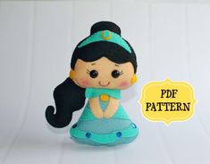 a stuffed doll is sitting next to a white background with the text, free pattern