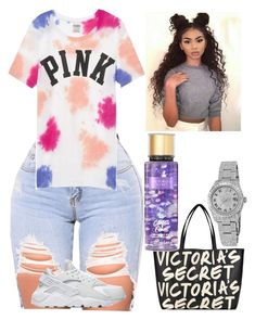 "PINK NATION!!!" by auntiefaye ❤ liked on Polyvore featuring Victoria's Secret, NIKE and Rolex Boujee Outfits, Pink Nation, Cute Lazy Outfits, Dope Fashion