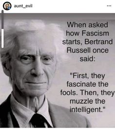 Bertrand Russell, Quotation Marks, History Facts, Wise Quotes, Great Quotes, Thought Provoking, Wisdom Quotes, True Stories, Life Lessons