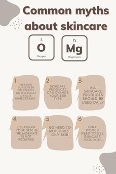 Discover the different types of skincare products and how to choose the right ones for your skin type with our comprehensive guide. From cleansers to sunscreen, learn the benefits and drawbacks of each product and tips for building the perfect skincare routine. Beauty Facts Did You Know, Skin Care Myth Or Fact, Tropic Ambassador, Skincare Infographic, Skin Myths, Skincare Board, Skincare Myths, Skin Care Myths, Perfect Skincare Routine