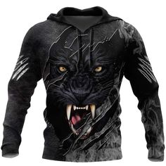 Black Panther Hoodie, Basic Streetwear, The Black Panther, Black Fathers, Black Men Street Fashion, Men Street Fashion, 3d Hoodie, Hoodies Men Pullover, Men Street