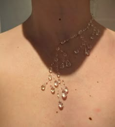 made of UV resin, nylon string and stainless steel fastening. Rain Inspired Jewellery, Water Droplet Jewelry, Water Themed Jewelry, Resin Wire Jewelry, Water Drop Jewelry, 2024 Accessories Trends, Resin Clothes, Cool Jewelry Unique, Jewels Aesthetic