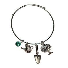 Buddy G's New Life Bangle Charm Bracelet, 86516BRRHO/T Tractor Supplies, Tractor Supply, Bangle Bracelets With Charms, Cute Charms, Women Accessories Jewelry, Versatile Style, Charm Bracelets, Beautiful Bracelet, Bangle Bracelet