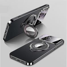 Luxury Matte Ring Holder Phone Case For IPhone 14 13 12 11 15 Pro Max 15 Plus Magsafe Magnetic Wireless Charge Protector Cover Strip Led, Large Window, Screen Repair, Ring Der O, Max Black, Apple Products, Tablet Case, Large Windows, Innovation Technology