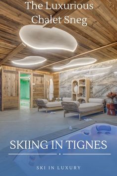 After a long day of skiing, Chalet Sneg is fully equipped to relax those aching muscles. Submerge yourself in the bubbling outdoor hot tub and enjoy a glass of Champagne. Skiing Chalet, Outdoor Hot Tub