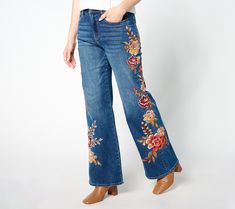 Take a vacation from basic blues with Driftwood's Charlee wide-leg jeans. Maui Punch refreshes your go-to tees, leather goods, and jackets with a blooming boho vibe (that works year-round). From Driftwood. Bohemian Wide Leg Jeans For Fall, Bohemian Straight Leg Jeans For Fall, Spring Bohemian Wide Leg Flare Jeans, Bohemian Wide Leg Flare Jeans For Spring, Bohemian Medium Wash Jeans For Fall, Bohemian Medium Wash Flare Jeans For Fall, Bohemian Flare Jeans In Medium Wash For Fall, Bohemian Denim Flare Jeans For Fall, Hippie Wide Leg Jeans For Fall