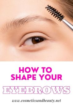 The eyebrows are the frame of the face, so it's important that you know how to shape and tweeze them properly. Use our simple tips! Shape Your Eyebrows, Plucking Eyebrows, Eyebrow Shaping, Too Much, To Tell, Eyebrows, The Face, Makeup, Frame