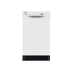 a white dishwasher on a white background