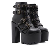 Goth Boots, Gothic Shoes, Punk Boots, High Heels Boots, Black Punks, Stylish Boots, Heels Boots, Buckle Boots, Shoes Booties