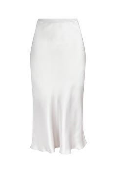 Stella Silk Slip Skirt | CG DESIGN Silk Slip Skirt White, White Satin Slip Skirt, Ivory Silk Skirt, Long Skirts White, Long White Silk Skirt, White Satin Midi Skirt, Long Silk Skirts, Satin White Skirt, White Silk Maxi Skirt