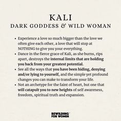 Dark Goddess Archetype, Divine Feminine Spirituality Goddesses, Kali Deity, Kali Energy, Wild Woman Aesthetic, Dark Divine Feminine, Feminine Energy Art, Goddess Divine Feminine, Wild Feminine